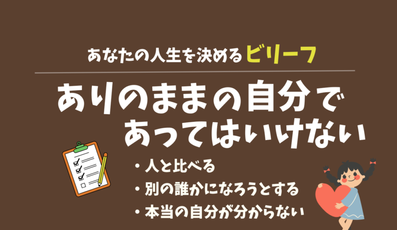 在るな　ありのままの自分　自己否定　劣等感